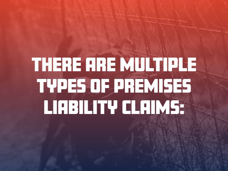 multiple types of premises liability claims